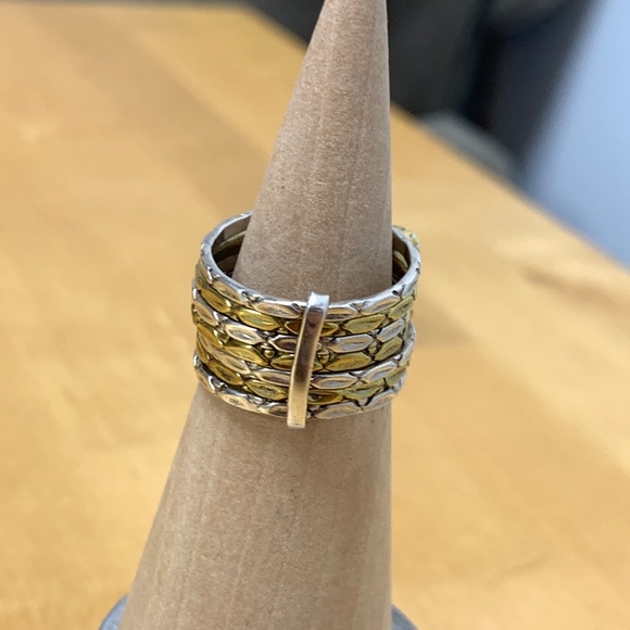 Sterling Stamped Opal Stacking Rings - Picture 6 of 10